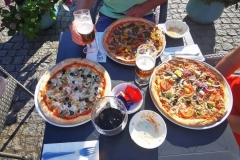 Pizza im Restaurant Margeritten