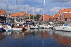 Angelegt in Svaneke Hafen voll